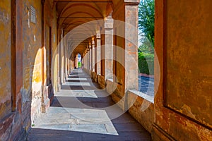 Portico leading to Sanctuary of the Madonna di San Luca in Bolog