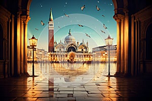 portico on Piazza San Marco Venice