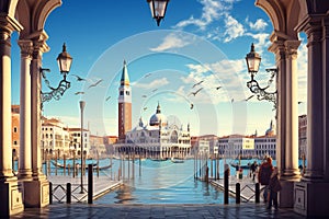 portico on Piazza San Marco Venice