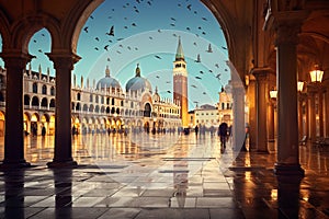 portico on Piazza San Marco Venice