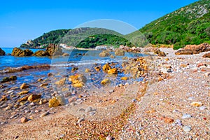 Portinho da Arrabida beach in the Parque Natural