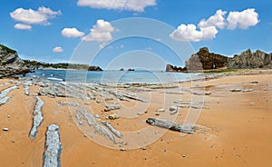 Portio Beach summer panorama photo