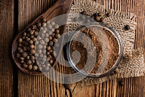 Portion of Allspice powder