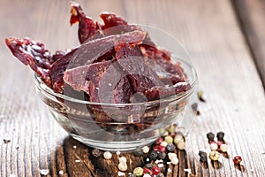 Portion of Beef Jerky
