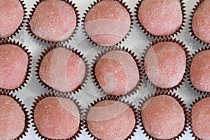 Portion of Brazilian candy called Bicho de Pe in Portuguese photo