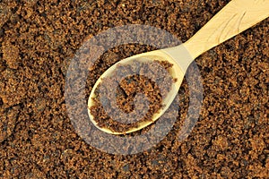 Portion of brown sugar