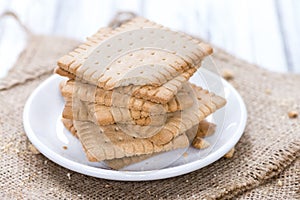Portion of Butter Biscuits