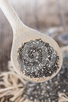 Portion of Chia Seeds