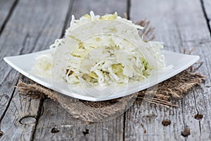 Portion of Coleslaw