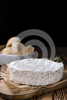 Portion of creamy Camembert