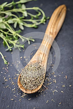 Portion of dried Thyme