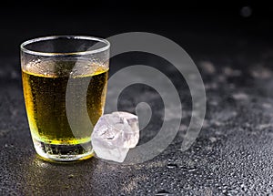 Portion of Energy Drinks, selective focus