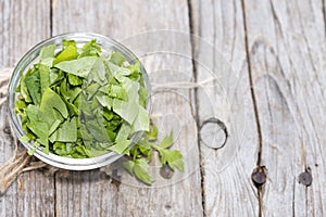 Portion of fresh Lovage
