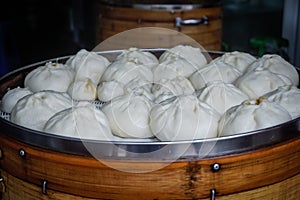 Portion of Freshly Steamed Chinese Baozi