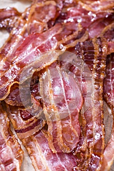 Portion of fried Bacon