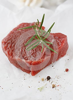 Portion of healthy lean steak