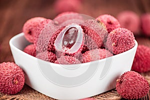 Portion of Lychees