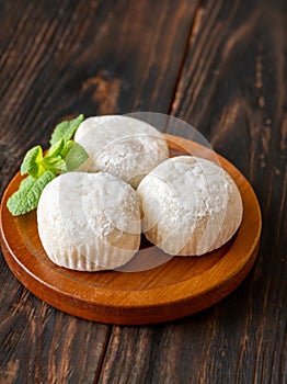 Portion of mochi