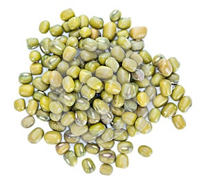 Portion of Mung Beans (isolated on white)