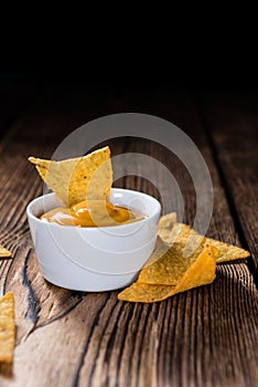 Portion of Nachos (with Cheese Dip)