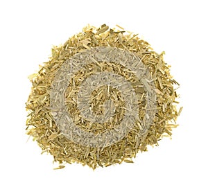 Portion of oatstraw herb on a white background photo