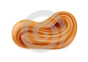 Portion of Peanut Butter, for packaging and design, on a white background. Vector illustration