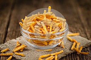 Portion of potato sticks