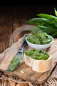 Portion of Ramson Pesto