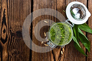 Portion of Ramson Pesto