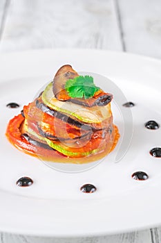 Portion of Ratatouille