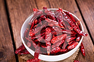 Portion of red Chillis