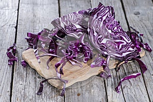 Portion of Red Coleslaw