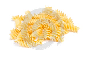 Portion of Rotini corkscrew spiral pasta