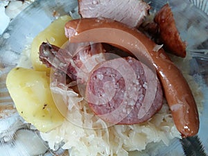 A portion of saurkraut