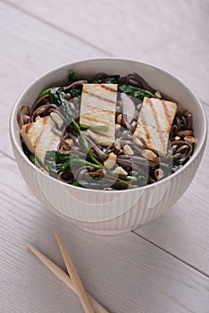 Portion of Soba noodles