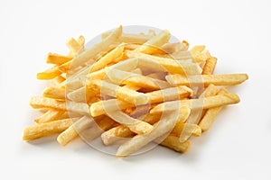 Portion of straight cut fried potato chips