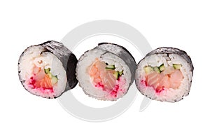 Portion sushi close-up