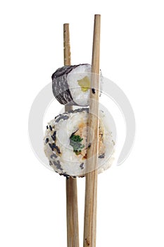 Portion sushi isolated