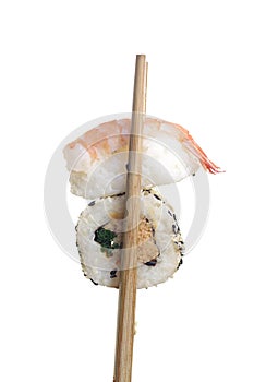 Portion sushi isolated