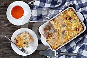 A portion of tasty apple crumble