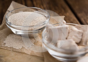 Portion of Yeast (fresh and dried)