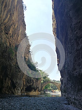 Portitsa Gorge and bridge