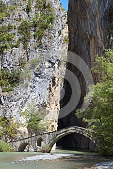 Portitsa gorge in Greece
