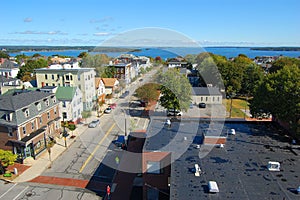 Portland City Skyline, Maine, USA