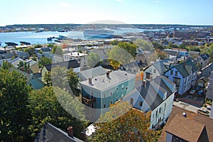 Portland City Skyline, Maine, USA