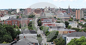 Portland City Skyline from Portland Observatory on Munjoy Hill