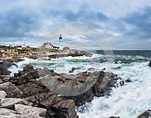 Portland Head Lighthouse in Cape Elizabeth, Maine