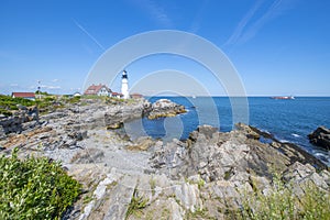 Portland Head Lighthouse, Cape Elizabeth, Maine, USA