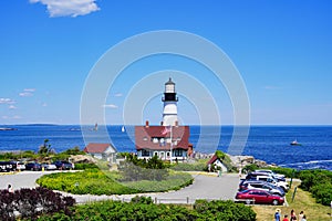 Portland Head Lighthouse in Cape Elizabeth, Maine, USA