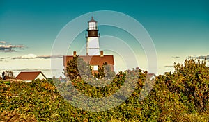 Portland Head Lighthouse in Fort Williams Park, Cape Cottage, Maine photo